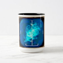 Abstract audio scope coffee mugs