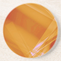 Abstract-Background sunshine ORANGE DIGITAL RANDOM Drink Coaster