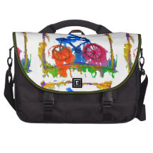 abstract bike commuter bags