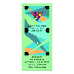 ABSTRACT BILLIARDS POOL GAME TABLE Rack Card rack cards