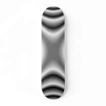 Abstract Black & Grey Skate Deck