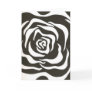 Abstract black white flower greeting cards