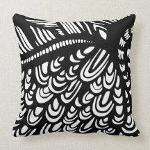 Abstract - Black/White - Pillow