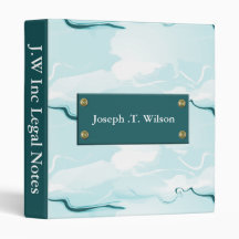 abstract blue  Business Binder