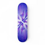 Abstract Blue Design: Vector Drawing: Skateboard
