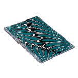 abstract blue flowers notebook notebooks