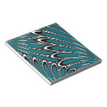 abstract blue flowers notepad notepads