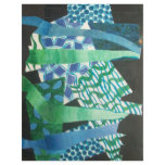 abstract blue green personalized letterhead