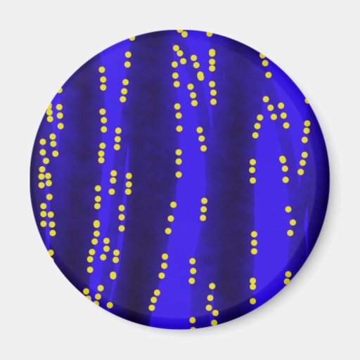 Abstract blue magnets