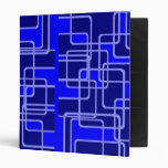 Abstract Blue Pipeline Pattern Binder