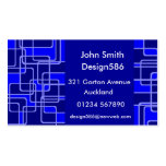 Abstract Blue Pipeline Pattern Business card