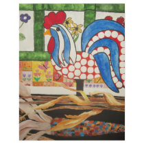 abstract blue rooster custom flyer