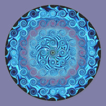 Abstract Blue Swirls stickers