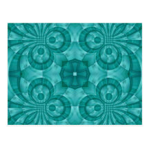 Abstract Blue Wood Pattern Post Cards