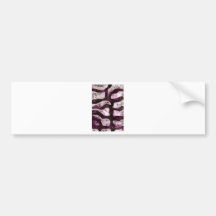 abstract branch print bumper stickers