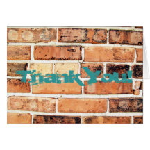 Abstract Brick Wall Greeting Card