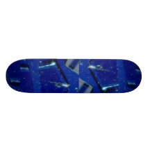 Abstract Broken glass Skate Board