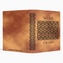 Abstract Brozne Design Avery Binder