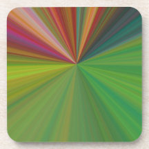 Abstract Burst of Rays Drink Coaster