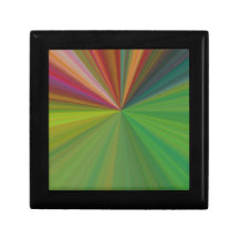 Abstract Burst of Rays Gift Box