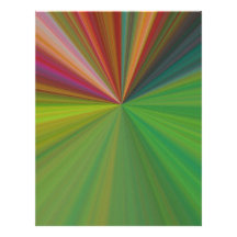 Abstract Burst of Rays Personalized Letterhead