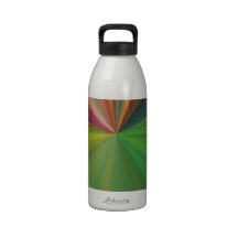 Abstract Burst of Rays Reusable Water Bottles