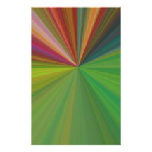 Abstract Burst of Rays Stationery Paper