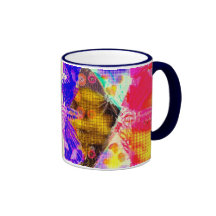 Abstract Butterfly Design Coffee Mug
