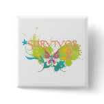 Abstract Butterfly Endometrial Cancer Survivor