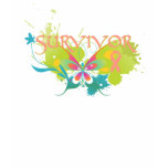 Abstract Butterfly Endometrial Cancer Survivor t-shirts