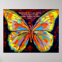 Abstract Butterfly Painting - Art Prints