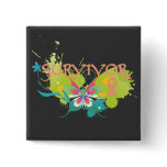 Abstract Butterfly Uterine Cancer Survivor