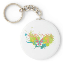 Abstract Butterfly Uterine Cancer Survivor