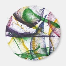 Abstract by Masoom Sanghi Fridge Magnets