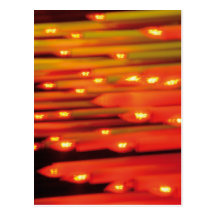 Abstract Candles - postcard