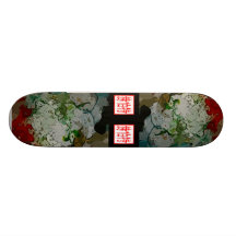 Abstract Chop Skateboard