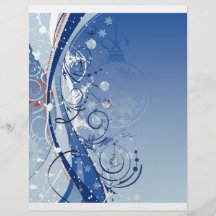 Abstract christmas background personalized flyer