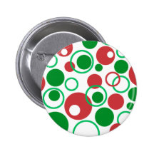 Abstract Christmas Button