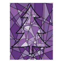Abstract Christmas Post Card