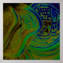 ABSTRACT COINS POSTER
