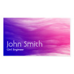 Abstract Colorful Civil Engineer Business Card