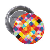 Abstract Colorful Squares Button