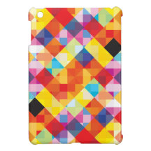 Abstract Colorful Squares iPad Mini Cover