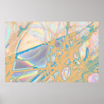 Abstract Coloured Pencil Print