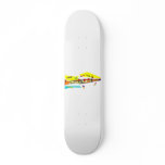 Abstract colourful clarinet graphic image design custom skateboard