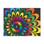 Abstract Colourful Flower. postcards