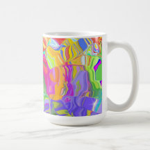 Abstract Colourful Ice Cubes Mug