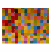 Abstract Colourful Mosaic Photo Cutouts