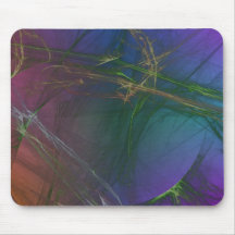 Abstract Colourful Spiderwebs Mousepad