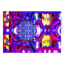 Abstract colourful Thank You card